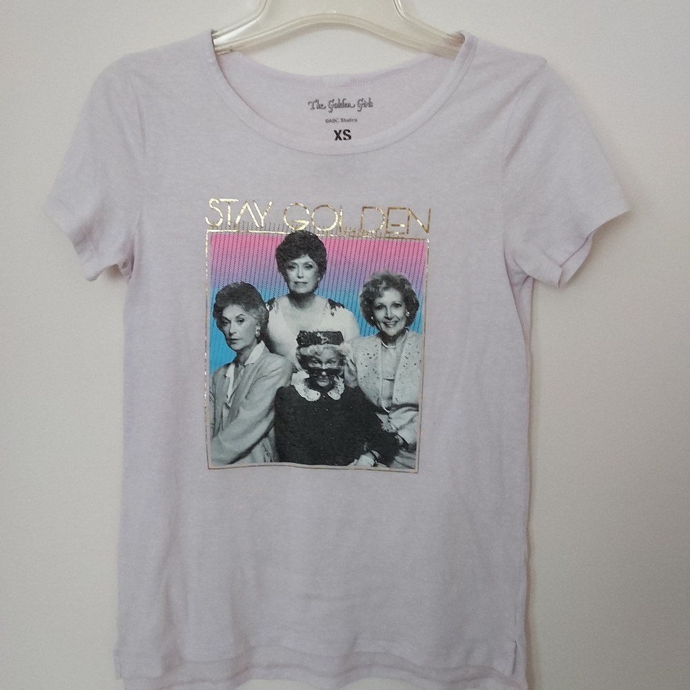 Golden Girls ABC Graphic T-shirt in Light pink XS Blanche Dorothy Rose Sophia